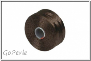 S-Lon, Size D, Beading Thread, F�delgarn, brown, 1 Spule
